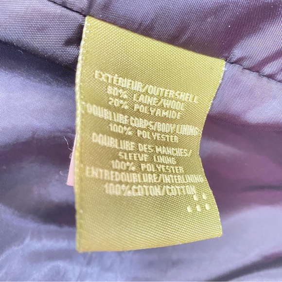 Soia & Kyo Wool Blend Houndstooth Coat Ivory Black And Grey Women's Size Large - Picture 3 of 12